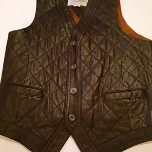 MEN'S LEATHER VEST